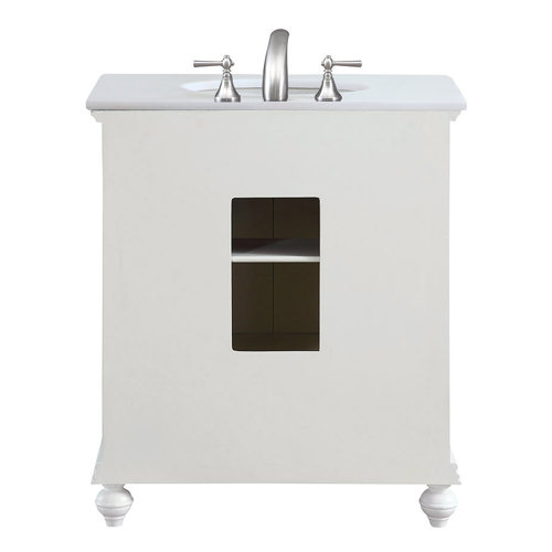 Three Posts™ Launceston 30'' Freestanding Single Bathroom Vanity with